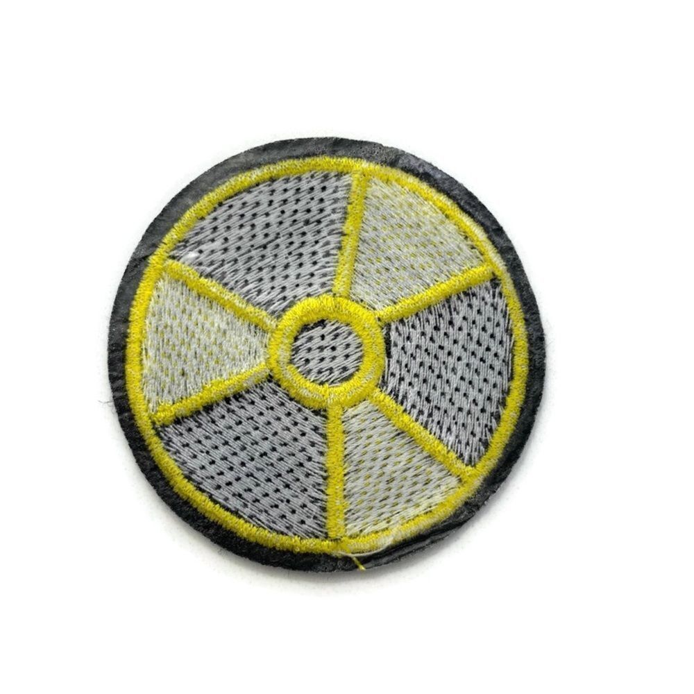 Radioactive Symbol Embroidered Patch - Picture 3 of 3